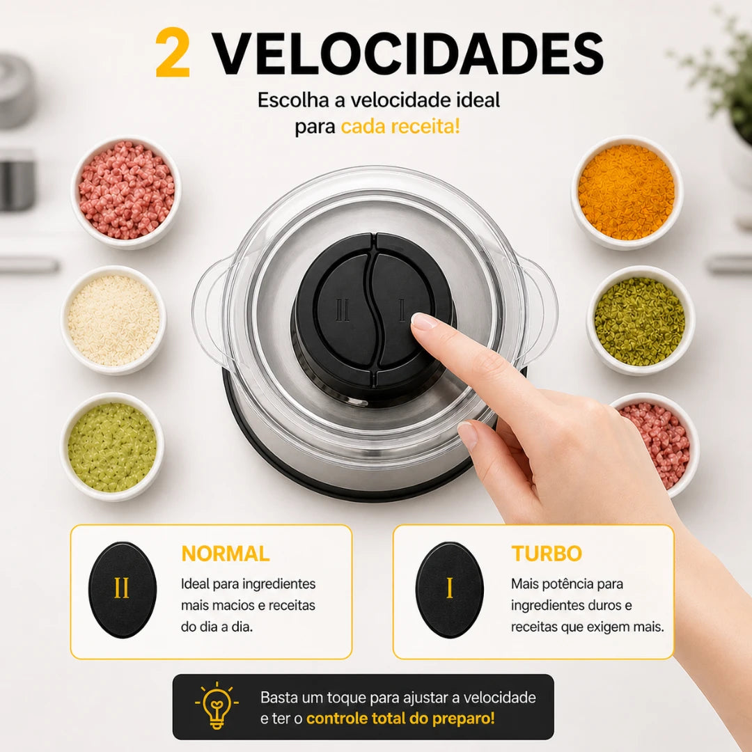 TurboChef Pro™ – Triturador Elétrico Multifuncional