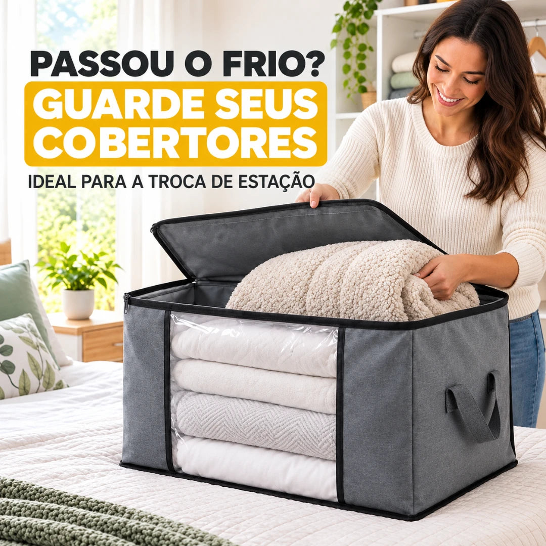 OrganizaFlex™ — Caixa Organizadora para Ganhar Mais Espaço e Acabar com a Bagunça - Entrega Grátis