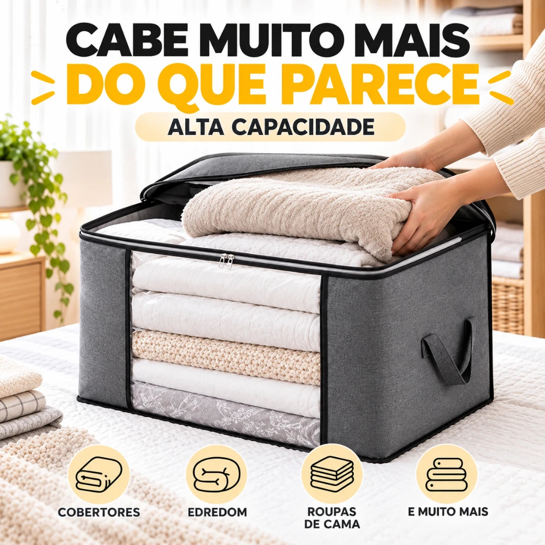 OrganizaFlex™ — Caixa Organizadora para Ganhar Mais Espaço e Acabar com a Bagunça - Entrega Grátis
