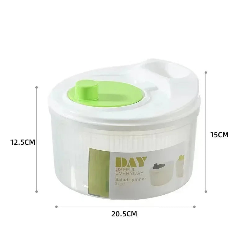 Vegetables Salad Spinner Lettuce Leaf Vegetable Dehydrator Greens Washer Dryer Drainer Crisper Strainer For Washing Drying Leafy