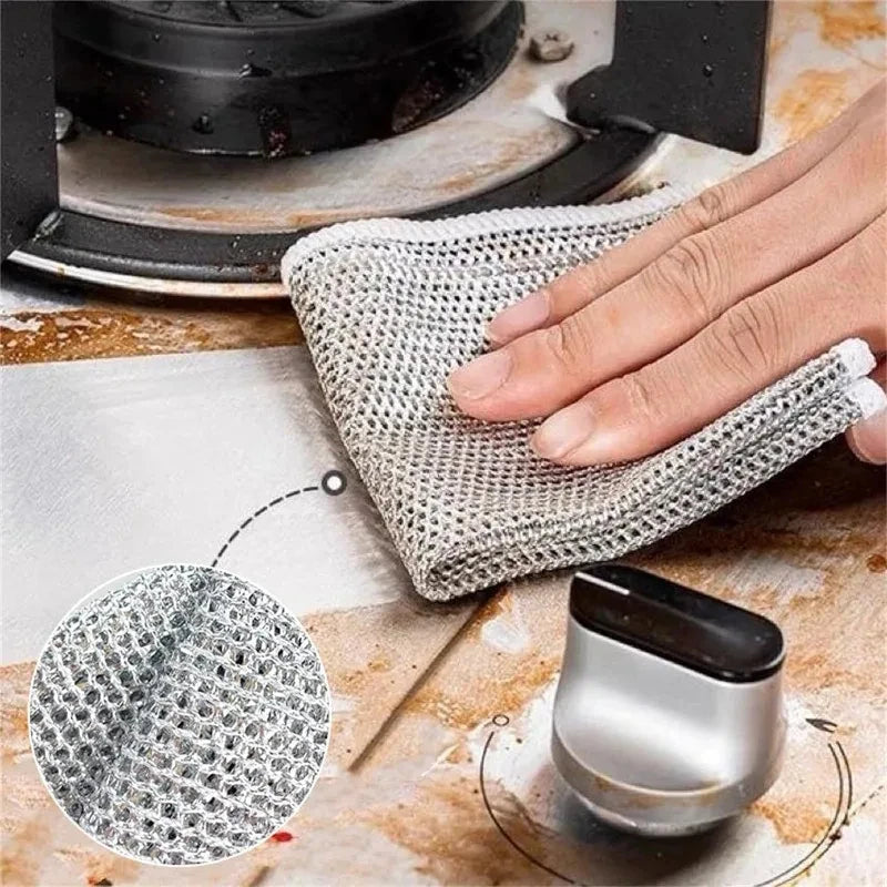 Pano de Limpeza Malha Metálica Multiuso – Kits com até 20 unidades