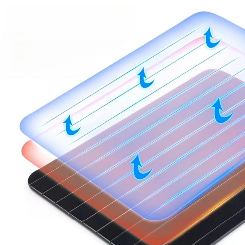 Fast Defrosting Tray for Frozen Meat Large Size Thawing Plate with Groove Design Defrost Food Rapid Safer Kitchen Gadgets Tools