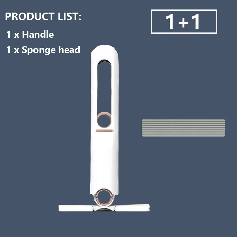 Mini Mop com Espremedor Automático - Kit para Limpeza de Cozinha, Banheiro e Carro
