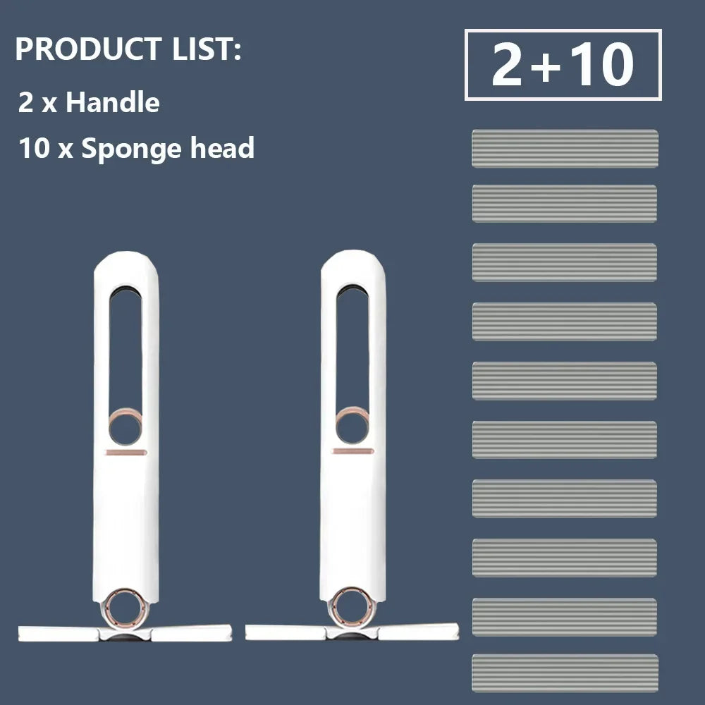 Mini Mop com Espremedor Automático - Kit para Limpeza de Cozinha, Banheiro e Carro