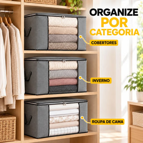 OrganizaFlex™ — Caixa Organizadora para Ganhar Mais Espaço e Acabar com a Bagunça - Entrega Grátis