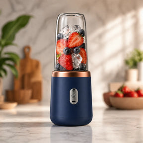 Liquidificador Portátil Elétrico com 6 Lâminas — Garrafa Multifuncional