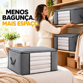 OrganizaFlex™ — Caixa Organizadora para Ganhar Mais Espaço e Acabar com a Bagunça - Entrega Grátis