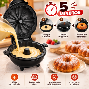 Bolito – Mini Máquina de Bolos | Seu Bolinho Caseiro Sem Precisar Ligar o Forno Grande!