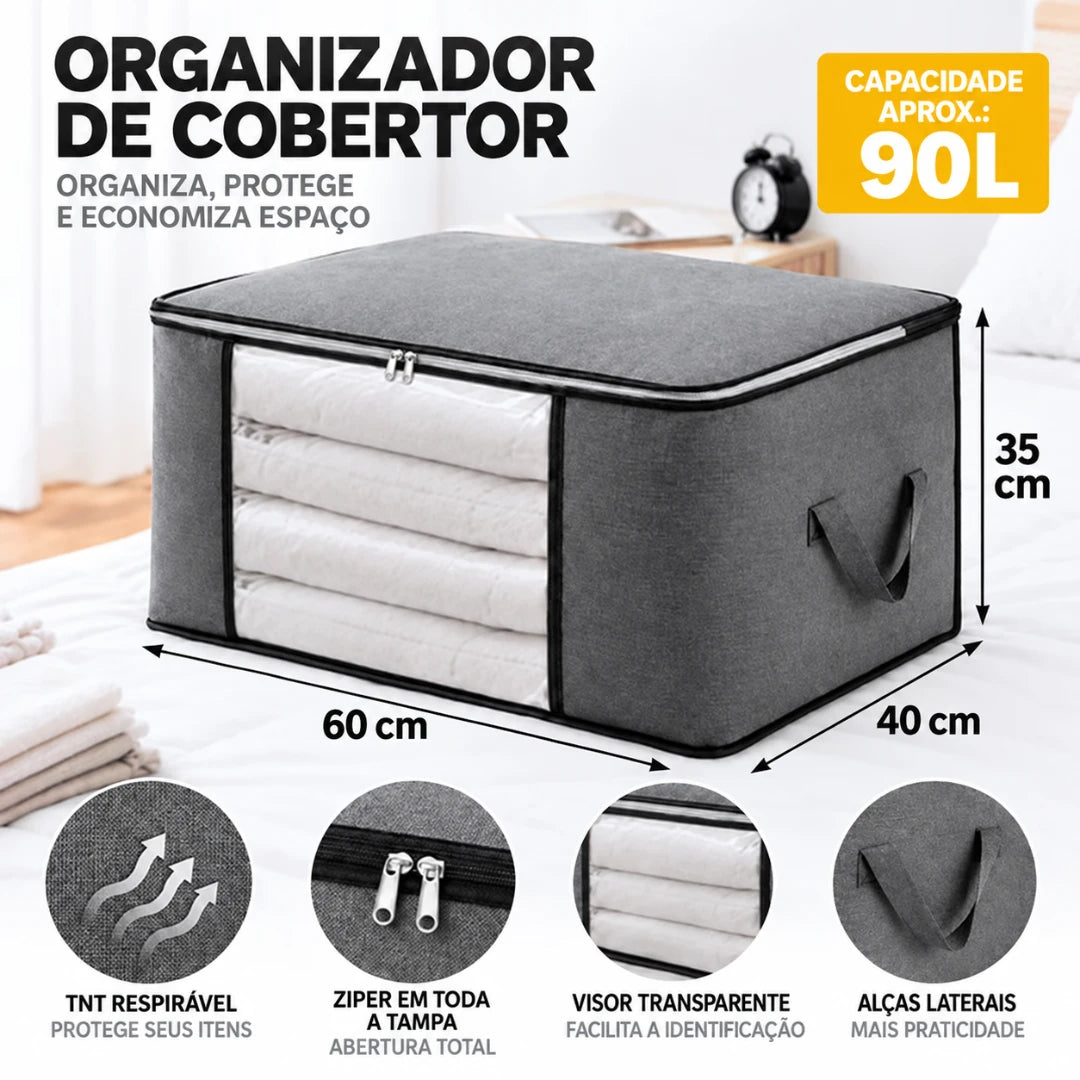 OrganizaFlex™ — Caixa Organizadora para Ganhar Mais Espaço e Acabar com a Bagunça - Entrega Grátis