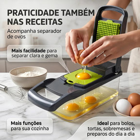 Cortador de Legumes Multifuncional 16 em 1 com Coletor