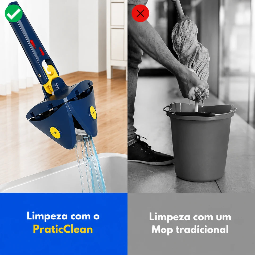 PRATICCLEAN™ 360° — UMA CASA IMPECÁVEL, ATÉ NOS CANTOS MAIS DIFÍCEIS, COM MUITO MENOS ESFORÇO