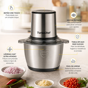 TurboChef Pro™ – Triturador Elétrico Multifuncional