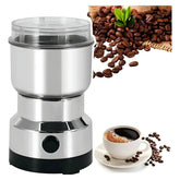 Dona Lili CoffeeGrind™ – Moedor Elétrico de Café e Especiarias em Aço Inox