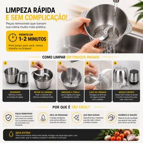 TurboChef Pro™ – Triturador Elétrico Multifuncional