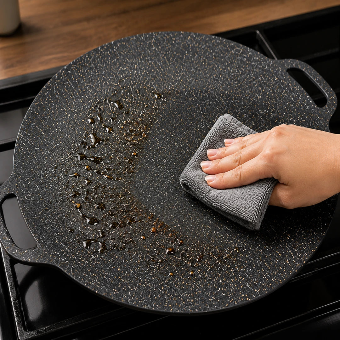 Grill Chef™ - Revestimento Pedra Mineral Antiaderente - Frete Grátis