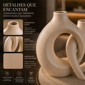 Dupla de Vasos Mônaco em Cerâmica