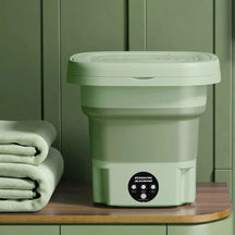 Mini Lavadora Portátil Elétrica 6,5L Dobrável com Motor Brushless - Para Roupas de Bebê e Viagens