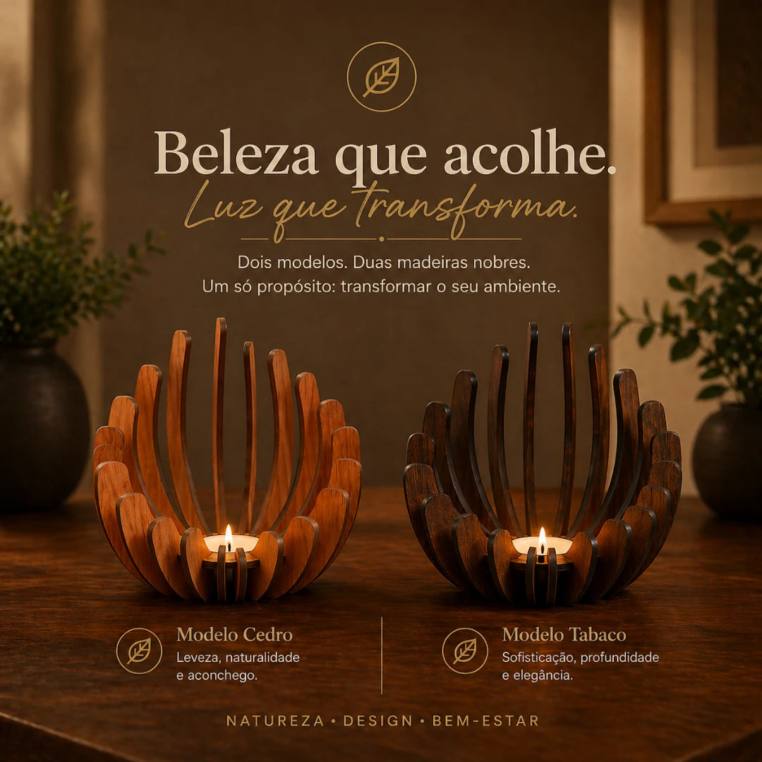 Porta Vela Decorativo