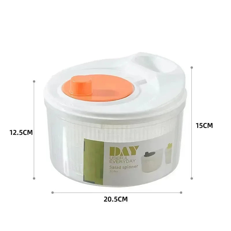 Vegetables Salad Spinner Lettuce Leaf Vegetable Dehydrator Greens Washer Dryer Drainer Crisper Strainer For Washing Drying Leafy