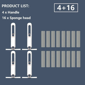 Mini Mop com Espremedor Automático - Kit para Limpeza de Cozinha, Banheiro e Carro