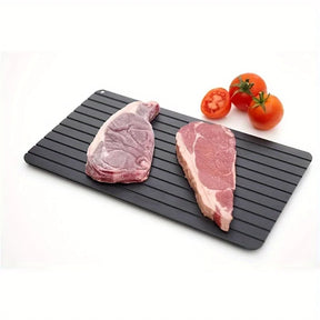 Fast Defrosting Tray for Frozen Meat Large Size Thawing Plate with Groove Design Defrost Food Rapid Safer Kitchen Gadgets Tools