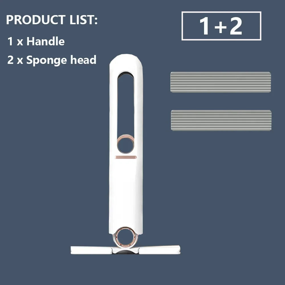 Mini Mop com Espremedor Automático - Kit para Limpeza de Cozinha, Banheiro e Carro