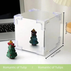 Kit DIY Luminária Noturna Tulipa com Espelho - Presente Artesanal para Aniversário e Decoração