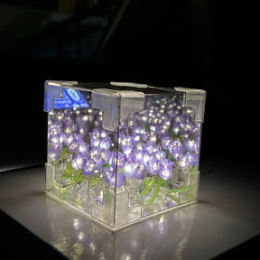Kit DIY Luminária Noturna Tulipa com Espelho - Presente Artesanal para Aniversário e Decoração