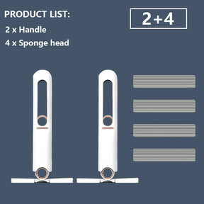 Mini Mop com Espremedor Automático - Kit para Limpeza de Cozinha, Banheiro e Carro