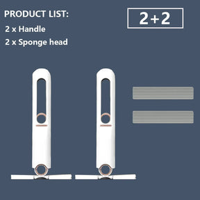 Mini Mop com Espremedor Automático - Kit para Limpeza de Cozinha, Banheiro e Carro