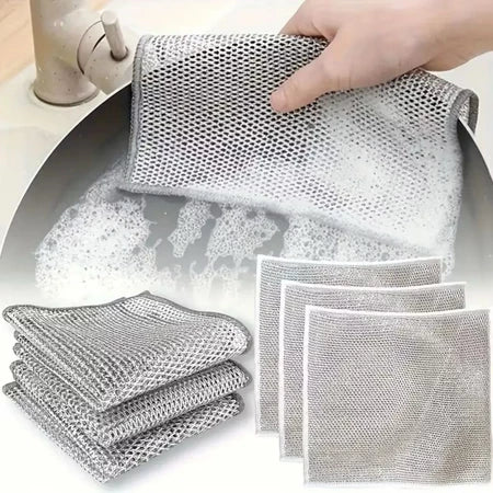 Pano de Limpeza Malha Metálica Multiuso – Kits com até 20 unidades