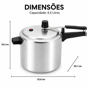Panela de Pressão Premium 4,5L – Entrega Grátis